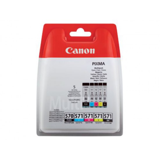 Canon Origineel PGI 570 + CLI 571 Multi-5 Pack inktcartridge