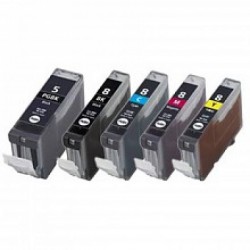 Eetbare inkt Canon PGI-5BK + CLI-8 (Multi-5 Pack) cartridges met chip